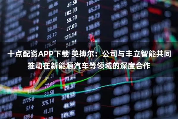 十点配资APP下载 英搏尔：公司与丰立智能共同推动在新能源汽车等领域的深度合作